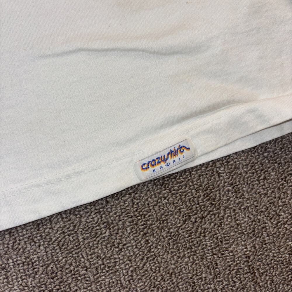 VTG 90s Crazy Shirts Hawaii USA XL Sailing T-shirt Single Stitch Sanibel Island - Picture 4 of 11